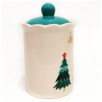 Банка для конфет и печенья Сладкий новый год, 810 мл. Dinastiya. Высота 19 см - вид 2 миниатюра