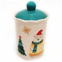 Банка для конфет и печенья Сладкий новый год, 810 мл. Dinastiya. Высота 19 см - вид 6 миниатюра