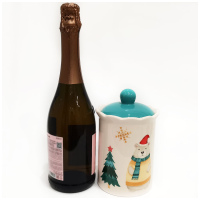 Банка для конфет и печенья Сладкий новый год, 810 мл. Dinastiya. Высота 19 см - вид 7 миниатюра