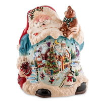 Подсвечник Дед Мороз. Blue Sky BS-501. Керамика. Высота 41 см