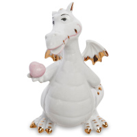 Фигурка Влюблённый Дракон Pavone. Фарфор. Высота 10,5 см. Подарочная упаковка - вид 1 миниатюра