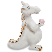 Фигурка Влюблённый Дракон Pavone. Фарфор. Высота 10,5 см. Подарочная упаковка - вид 2 миниатюра