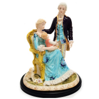 Статуэтка Семейное счастье. Фарфор. Высота 34 см. - вид 2 миниатюра
