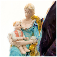 Статуэтка Семейное счастье. Фарфор. Высота 34 см. - вид 6 миниатюра