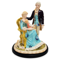 Статуэтка Семейное счастье. Фарфор. Высота 34 см. - вид 7 миниатюра