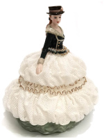 Статуэтка Леди Форест. Кружевной фарфор. Высота 23 см. Cosmos Gifts - вид 1 миниатюра