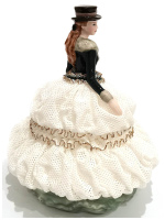 Статуэтка Леди Форест. Кружевной фарфор. Высота 23 см. Cosmos Gifts - вид 2 миниатюра