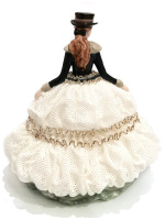 Статуэтка Леди Форест. Кружевной фарфор. Высота 23 см. Cosmos Gifts - вид 3 миниатюра