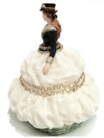 Статуэтка Леди Форест. Кружевной фарфор. Высота 23 см. Cosmos Gifts - вид 4 миниатюра