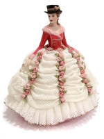 Статуэтка Леди Роуз. Кружевной фарфор. Высота 23 см. Cosmos Gifts