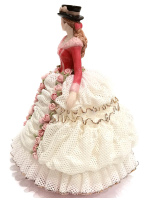 Статуэтка Леди Роуз. Кружевной фарфор. Высота 23 см. Cosmos Gifts - вид 4 миниатюра