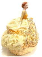 Статуэтка Дама на балу. Кружевной фарфор. Высота 23.5 см. Cosmos Gifts - вид 2 миниатюра