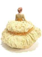 Статуэтка Дама на балу. Кружевной фарфор. Высота 23.5 см. Cosmos Gifts - вид 3 миниатюра