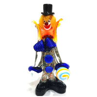 Статуэтка Клоун с мячом. Муранское стекло. Vetreria Murano Design. Италия. Высота 21 см 2601-2025-3