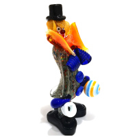 Статуэтка Клоун с мячом. Муранское стекло. Vetreria Murano Design. Италия. Высота 21 см 2601-2025-3 - вид 1 миниатюра