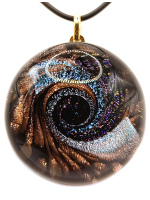 Кулон из муранского стекла Коллекция Fata Universo. Круг. Венеция. Италия 111-2025