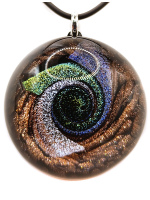 Кулон из муранского стекла Коллекция Fata Universo. Круг. Венеция. Италия 112-2025