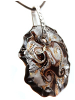 Кулон из муранского стекла Коллекция Fata Terra D'argento. Венеция. Италия 119-2025 - вид 1 миниатюра