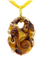 Кулон из муранского стекла Коллекция Fata Miele D'oro. Венеция. Италия 120-2025 - вид 1 миниатюра