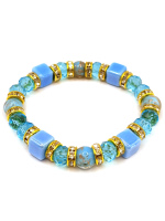 Браслет из муранского стекла и керамики Коллекция Fata Carnevale. Венеция. Италия 126-2025