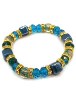 Браслет из муранского стекла и керамики Коллекция Fata Carnevale. Венеция. Италия 124-2025