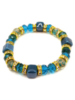 Браслет из муранского стекла и керамики Коллекция Fata Carnevale. Венеция. Италия 124-2025 - вид 1 миниатюра