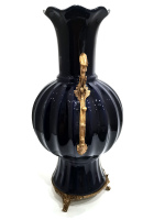 Ваза Магия ночи. Фарфор и бронза. Коллекция Дворцовые традиции. Ручная работа. Высота 39 см - вид 2 миниатюра