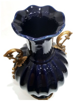 Ваза Магия ночи. Фарфор и бронза. Коллекция Дворцовые традиции. Ручная работа. Высота 39 см - вид 4 миниатюра