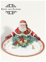 Блюдо новогоднее Санта коллекции Noel Holiday. Fitz and Floyd. Длина 30 см Блюдо новогоднее Санта коллекции Noel Holiday. Fitz and Floyd. Длина 30 см