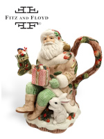 Чайник Зимнее чудо. Fitz and Floyd. Керамика. Высота 27 см. 1600 мл. Fitz and Floyd