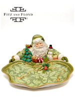 Блюдо новогоднее Санта коллекции Holiday Home Green Santa. Fitz and Floyd. Длина 34 см Блюдо новогоднее Санта коллекции Holiday Home Green Santa. Fitz and Floyd. Длина 34 см