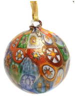 Шар новогодний миллефиоре. Муранское стекло. Vetreria Murano Design. Италия. 10 см