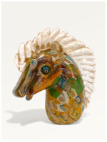 Статуэтка Голова Лошади. Муранское стекло. Vetreria Murano Design. Италия. Высота 8 см