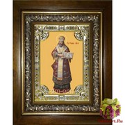 Икона освященная &quot;Филипп,митрополит Московский,святитель,чудотворец&quot;, 18x24 см, со стразами, в деревянном киоте 24x30 см, 24x30 см