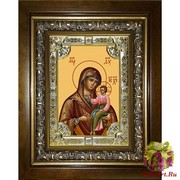 Икона освященная &quot;Далматская икона Божией Матери&quot;, 18x24 см, со стразами, в деревянном киоте 24x30 см, 24x30 см