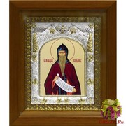 Икона освященная &quot;Максим Исповедник преподобный&quot;, 14x18 см, в деревянном киоте 20x24 см, 20x24 см