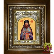 Икона освященная &quot;Вениамин Петроградский Гдовский митрополит,священномученик&quot;, 14x18 см, в деревянном киоте 20x24 см, 20x24 см