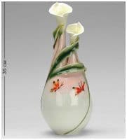 Ваза фарфоровая скульптурная Нежность Высота 35 см. Подарочная упаковка