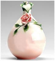 Ваза фарфоровая скульптурная Аврора Высота 25 см. Подарочная упаковка