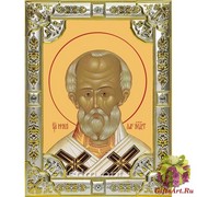 Икона освященная &quot;Николай чудотворец, архиепископ Мир Ликийских,святитель&quot;, 18x24 см со стразами, 18x24 см