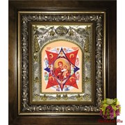 Икона освященная &quot;Божия Матерь Неопалимая Купина&quot;, в киоте 20x24 см, 20x24 см