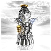 Ангел - светоч из серебра. Серебро 925 пробы Россия