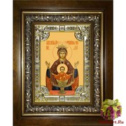 Икона освященная &quot;Неупиваемая чаша икона Божией Матери&quot;, 18x24 см, со стразами, в деревянном киоте 24x30 см, 24x30 см