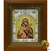 Икона освященная &quot;Божья Матерь Владимирская&quot;, в киоте 20x24 см, 20x24 см