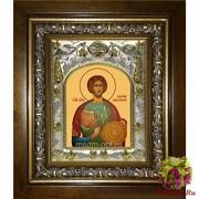 Икона освященная &quot;Валерий мученик &quot;, 14x18 см, в деревянном киоте 20x24 см, 20x24 см