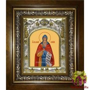 Икона освященная &quot;Пахомий Великий преподобный&quot;, 14x18 см, в деревянном киоте 20x24 см, 20x24 см