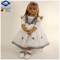 Коллекционная Schildkrot Шильдкрёт виниловая кукла Джоанна сидит Johanna Ручная работа Высота 70 см. Германия Ограниченный выпуск 777 штук 26170893