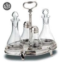 Набор для специй из олова и стекла Cosi Tabellini Италия