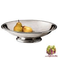 Ваза фруктовница из олова оловянная посуда 37,5 см  Венето Cosi Tabellini Италия