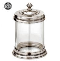 Банка 1 литр из олова и стекла коллекция Тоскана Cosi Tabellini Италия